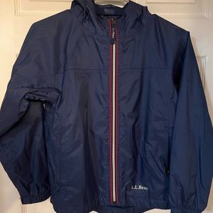 LL Bean rain/windbreaker boys jacket